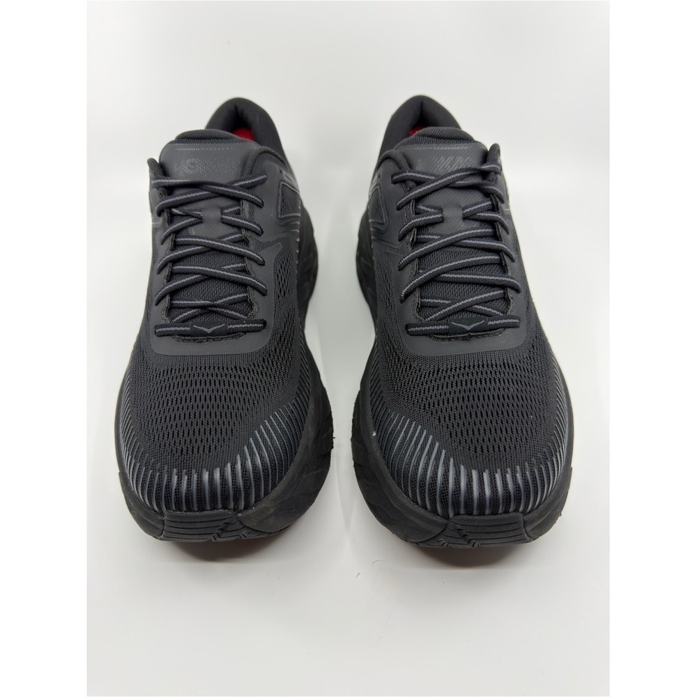 Hoka Mens 12.5 Wide Black Bondi 7 Running Shoes Sneakers Cushion Walking - Picture 2 of 10